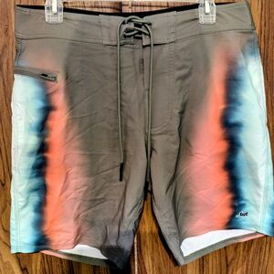 Lost Olive and Coral Board Shorts